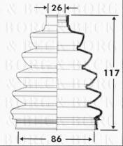 Borg & Beck BCB2389 - Fuelle, árbol de transmisión