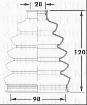 Borg & Beck BCB2394 - Fuelle, árbol de transmisión