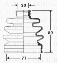 Borg & Beck BCB2396 - Fuelle, árbol de transmisión