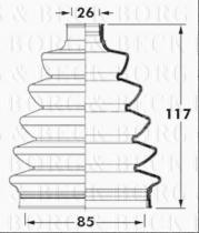 Borg & Beck BCB2399 - Fuelle, árbol de transmisión