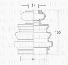 Borg & Beck BCB2411 - Fuelle, árbol de transmisión