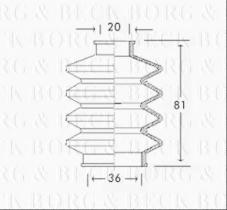 Borg & Beck BCB2423 - Fuelle, árbol de transmisión