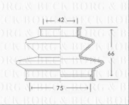 Borg & Beck BCB2425 - Fuelle, árbol de transmisión