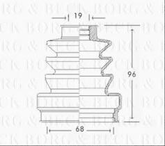 Borg & Beck BCB2445 - Fuelle, árbol de transmisión