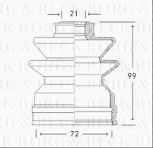 Borg & Beck BCB2484 - Fuelle, árbol de transmisión