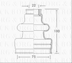 Borg & Beck BCB2495 - Fuelle, árbol de transmisión