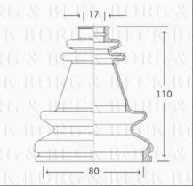 Borg & Beck BCB2502 - Fuelle, árbol de transmisión