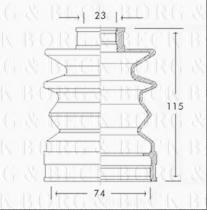 Borg & Beck BCB2517 - Fuelle, árbol de transmisión