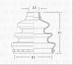 Borg & Beck BCB2529 - Fuelle, árbol de transmisión