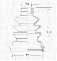 Borg & Beck BCB2532 - Fuelle, árbol de transmisión