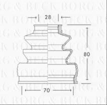 Borg & Beck BCB2568 - Fuelle, árbol de transmisión