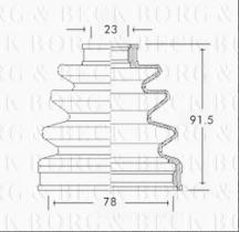 Borg & Beck BCB2586 - Fuelle, árbol de transmisión