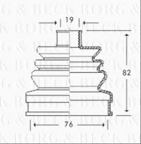 Borg & Beck BCB2593 - Fuelle, árbol de transmisión