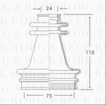 Borg & Beck BCB2594 - Fuelle, árbol de transmisión