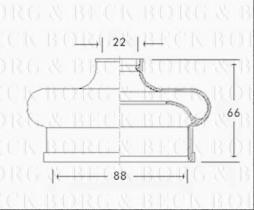 Borg & Beck BCB2595 - Fuelle, árbol de transmisión