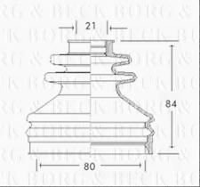 Borg & Beck BCB2598 - Fuelle, árbol de transmisión