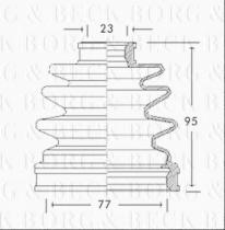 Borg & Beck BCB2621 - Fuelle, árbol de transmisión