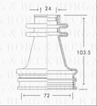 Borg & Beck BCB2638 - Fuelle, árbol de transmisión