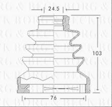 Borg & Beck BCB2648 - Fuelle, árbol de transmisión