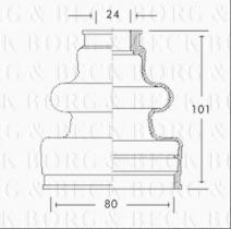 Borg & Beck BCB2651 - Fuelle, árbol de transmisión