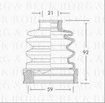 Borg & Beck BCB2656 - Fuelle, árbol de transmisión
