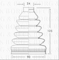 Borg & Beck BCB2661 - Fuelle, árbol de transmisión