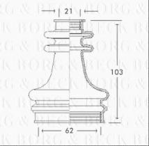 Borg & Beck BCB2670 - Fuelle, árbol de transmisión