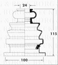 Borg & Beck BCB2677 - Fuelle, árbol de transmisión