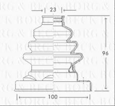 Borg & Beck BCB2679 - Fuelle, árbol de transmisión