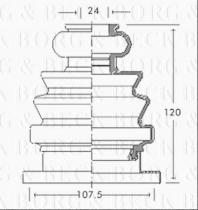 Borg & Beck BCB2682 - Fuelle, árbol de transmisión