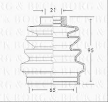 Borg & Beck BCB2687 - Fuelle, árbol de transmisión