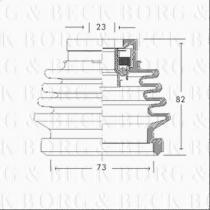 Borg & Beck BCB2688 - Fuelle, árbol de transmisión