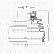 Borg & Beck BCB2689 - Fuelle, árbol de transmisión