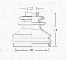 Borg & Beck BCB2699 - Fuelle, árbol de transmisión