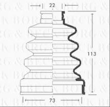 Borg & Beck BCB2709 - Fuelle, árbol de transmisión