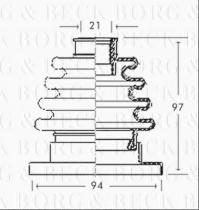 Borg & Beck BCB2717 - Fuelle, árbol de transmisión