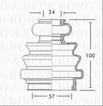 Borg & Beck BCB2718 - Fuelle, árbol de transmisión