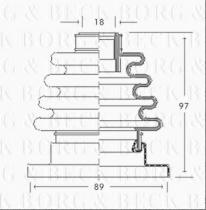 Borg & Beck BCB2720 - Fuelle, árbol de transmisión