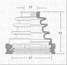 Borg & Beck BCB2728 - Fuelle, árbol de transmisión