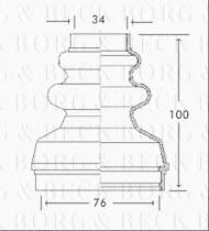 Borg & Beck BCB2736 - Fuelle, árbol de transmisión