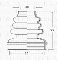 Borg & Beck BCB2737 - Fuelle, árbol de transmisión