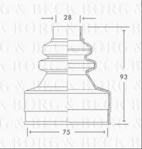 Borg & Beck BCB2738 - Fuelle, árbol de transmisión