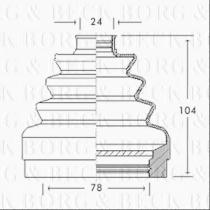 Borg & Beck BCB2740 - Fuelle, árbol de transmisión