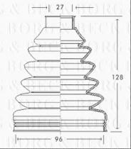 Borg & Beck BCB2741 - Fuelle, árbol de transmisión