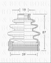 Borg & Beck BCB2743 - Fuelle, árbol de transmisión