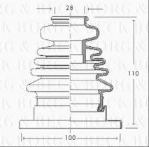 Borg & Beck BCB2753 - Fuelle, árbol de transmisión