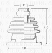 Borg & Beck BCB2754 - Fuelle, árbol de transmisión