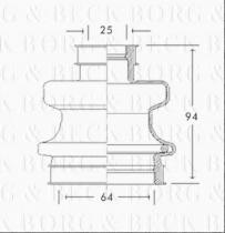 Borg & Beck BCB2758 - Fuelle, árbol de transmisión