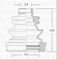 Borg & Beck BCB2765 - Fuelle, árbol de transmisión