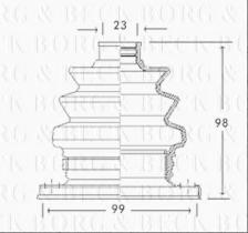 Borg & Beck BCB2766 - Fuelle, árbol de transmisión